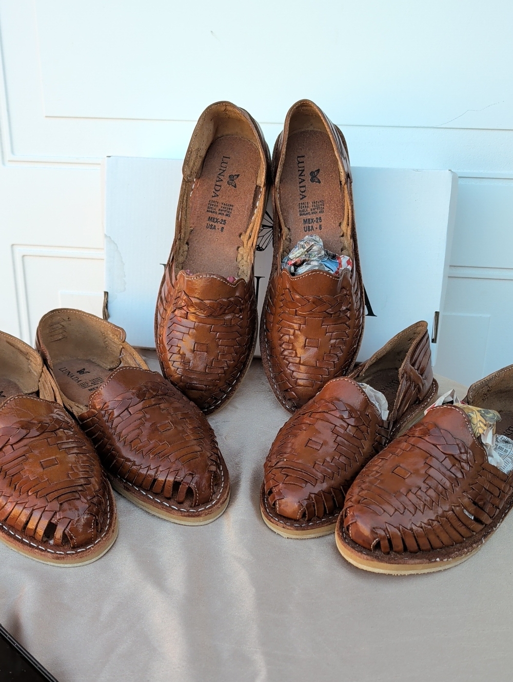 Lunada Handmade In Mexico Brown Leather Huarache Loafer - Women's